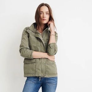Madewell Passage Jacket Desert Olive size Medium